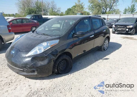 2017 Nissan Leaf S z USA, uszkodzony, nr VIN 1N4BZ0CP9HC309196